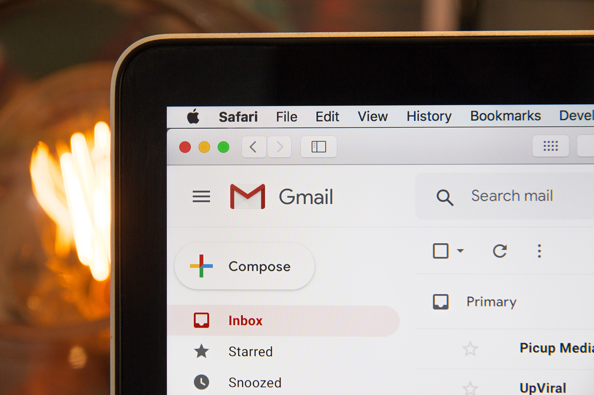 Gmail image to show how Gmail might not be safe for email