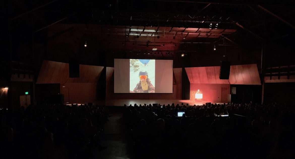 Wide photo of Ignite Boulder audience speaking opportunity for new public speakers