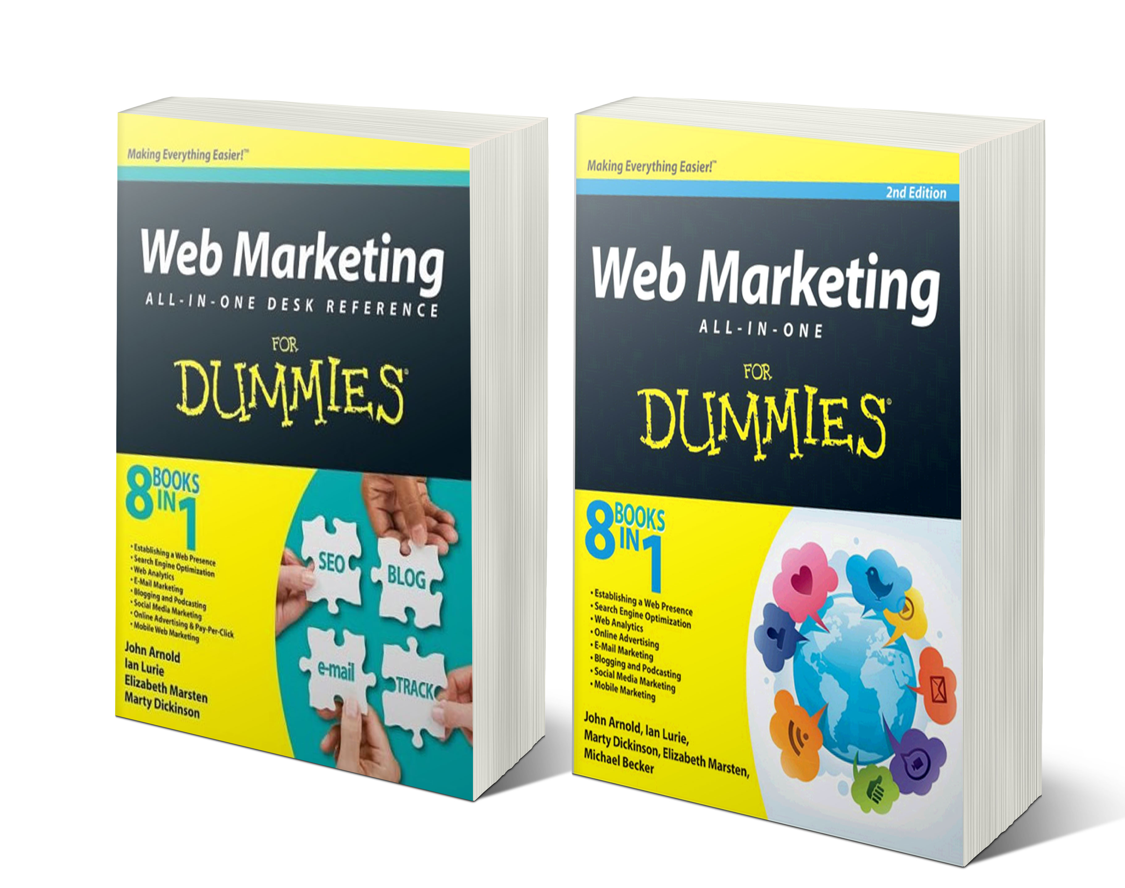 Web Marketing All-in-One for Dummies books by Here Next Year president, Marty Dickinson (Co-Author)