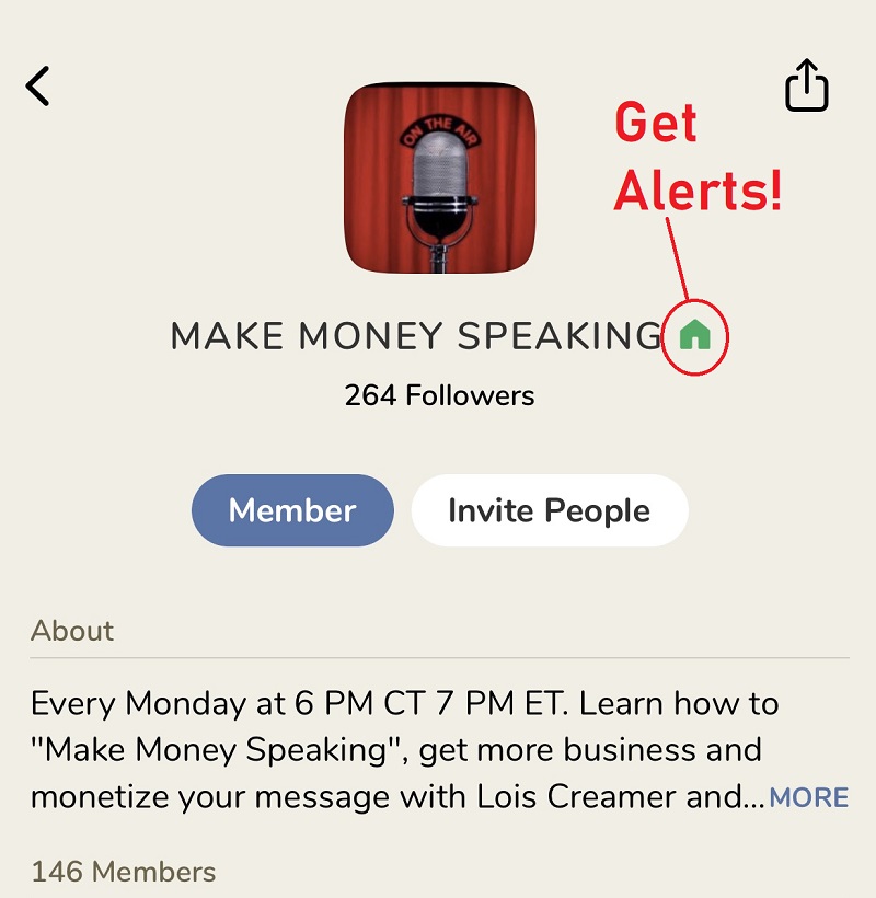 Make Money Speaking Club image on Clubhouse